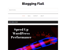Tablet Screenshot of bloggingflail.com